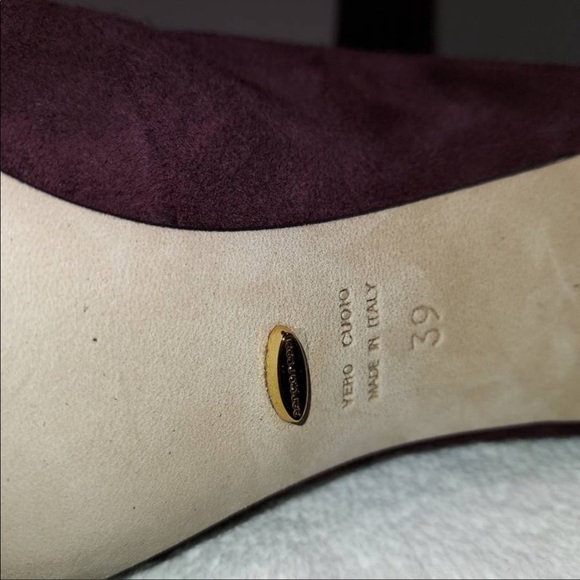 SERGIO ROSSI Atalia Scarpe Donna Embellished Suede Ankle Booties - Picture 5 of 12